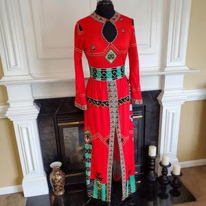 COPY - VINTAGE ART DECO RARE PAGANNE MAXI DRESS